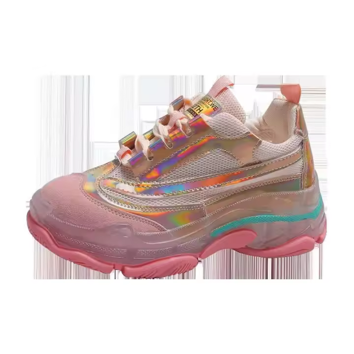 Nueva plataforma de cristal rosa curativo diseñador de moda para mujer zapatos deportivos de alta calidad a bajo precio - 1