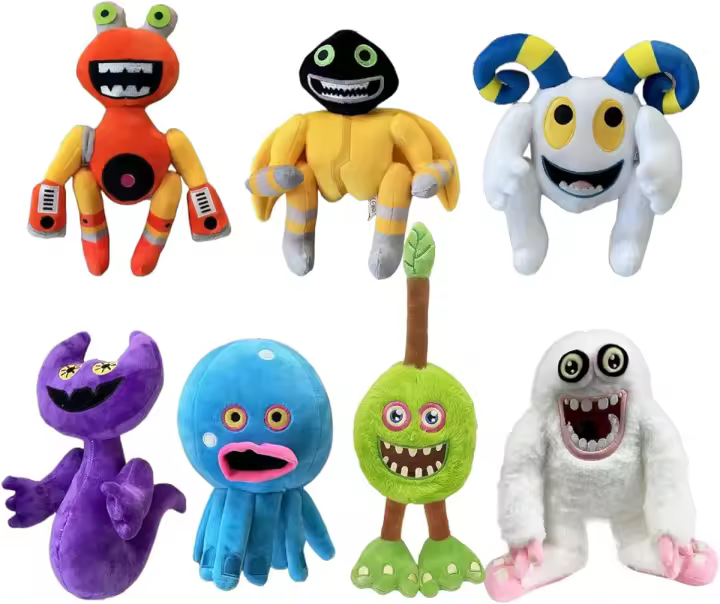 Wubbox-muñeco de peluche de My Singing Monsters, muñeco de peluche suave de 7 piezas, 12 pulgadas - 1
