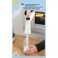 Inalámbrico de mano cepillo de limpieza eléctrico multifuncional hogar cocina lavavajillas cepillo impermeable cepillo de limpieza portátil - details 4