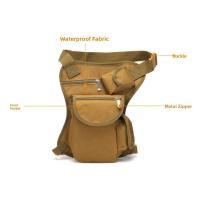 Bolsa de pierna para exteriores de gran capacidad, tela Oxford, impermeable, riñonera para senderismo, cremallera, bolsa de pierna multiusos para exteriores, ciclismo - details 1