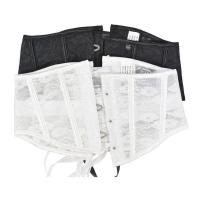 Ropa interior de malla, cinturón de entrenamiento moldeador de Abdomen posparto con patrón Floral para adelgazar la cintura - details 2