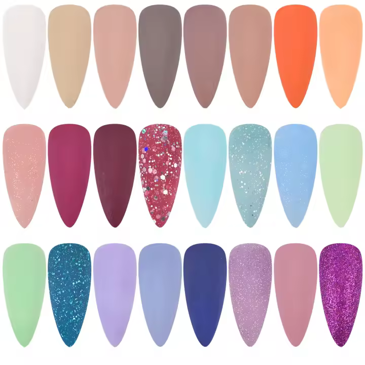 KADS-Juego de polvo acrílico de 24 colores, polímero profesional para extensión de uñas de larga duración - 1