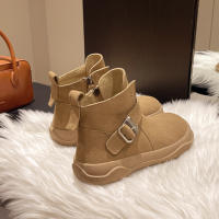 Nuevas botas planas casuales retro con hebilla de cinturón - details 22