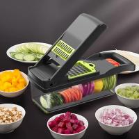14/16 in 1 Multifunctional Vegetable Chopper Handle Food Grate Food Chopper Vegetable Slicer Dicer Cut Kitchen Items cocina - details 0