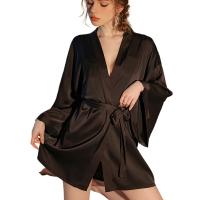 2025 nueva ropa interior sexual sexy camisón albornoz conjunto de pijama fino - details 0