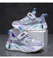 Zapatos de marca para niños, zapatillas de deporte para niñas, zapatos deportivos transpirables para niños, zapatillas de tenis cómodas informales de color rosa a la moda para uso diario - details 27