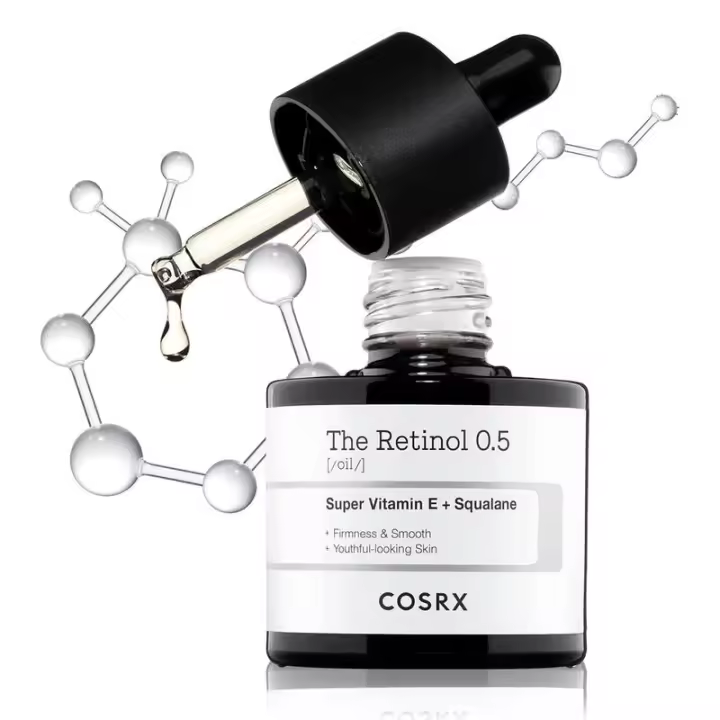 COSRX Retinol 0.5 Oil, suero antienvejecimiento con tratamiento facial con retinoide al 0,5%, reduce las arrugas, líneas finas, signos de envejecimiento, suave - 1