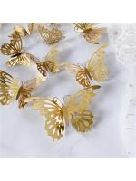 Pegatinas decorativas de mariposas en 3D, accesorios para el hogar, decoración de ramos de globos de boda, 12 piezas - details 24