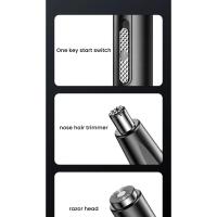 Cortadora de pelo eléctrica para nariz, afeitado multicinético recargable, dos en uno, Unisex, totalmente automática, lavable - details 16