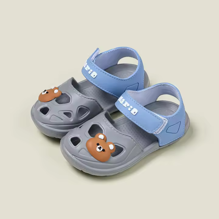 Zapatos con agujeros para niños Sandalias con cabeza de bolso para niñas Sandalias con agujeros para niños Zapatos de playa - 1