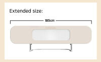 PANGDUBE Barrera de seguridad para cama de bebé, cama multifuncional para bebé en la cama con bolsa de almacenamiento y cuerda de fijación, barandilla para cama de niño - details 10