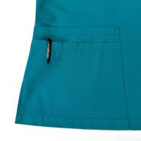 Nueva enfermera mujer pantalón corto Casual ropa de manga Top farmacia trabajo médico Hospital médico uniforme para enfermería cuello alto cremallera - details 13