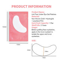 Parches de Ojo de Gel Hidrogel 50 Pares para Extensión de Pestañas Aplicación de Papel de Belleza para Cuidado de la Piel Facial - details 1