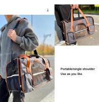 Bolso cruzado para perros y gatos, mochila de hombro multiusos, Color sólido - details 11