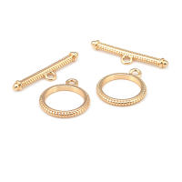 Pulsera de Tirantes Geométricos de Latón Dorado 18K Clasps para Hacer Joyería DIY - details 23