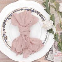 Set de 12 Pañuelos de Mantel de Queso de Gasa Pañuelos de Mesa de Cena para Hogar, Boda, Día de San Valentín, Evento Hecho en China - details 9