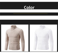 Suéter informal para hombre y mujer, jersey de cuello alto, ajustado, tejido, cómodo, Primavera - details 6