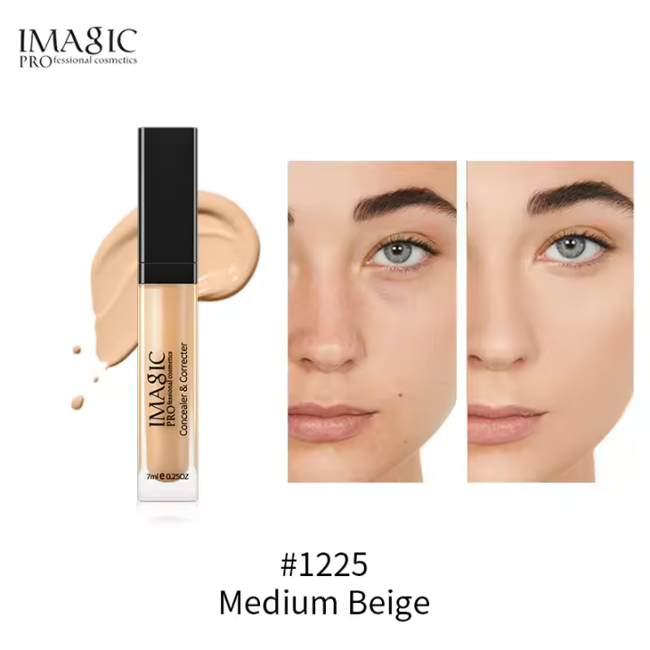 IMAGIC Corrector y base para ojos, traje de cobertura total de 6 colores para todo color de piel, corrector líquido para maquillaje de cara/ojos - 1