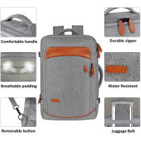 Nueva mochila de ordenador impermeable multifuncional para hombres, mochila de negocios de gran capacidad, bolsa de viaje de negocios de ocio - details 5