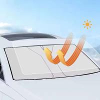 SeaMetal - Funda para parabrisas de coche, protección solar delantera, cortinas plegables para coche, refrigeración de verano, reflexión UV - details 1