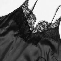 Conjunto De Pijama De Seda Para Mujer 5 Piezas Lencería Sexy De Encaje Camisola Y Pantalones Ropa Interior Para Dormir En Casa - details 2