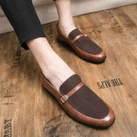 2023 vestidos, zapatos planos de talla grande de cuero de gamuza para hombres de negocios, zapatos Oxford de oficina - details 3