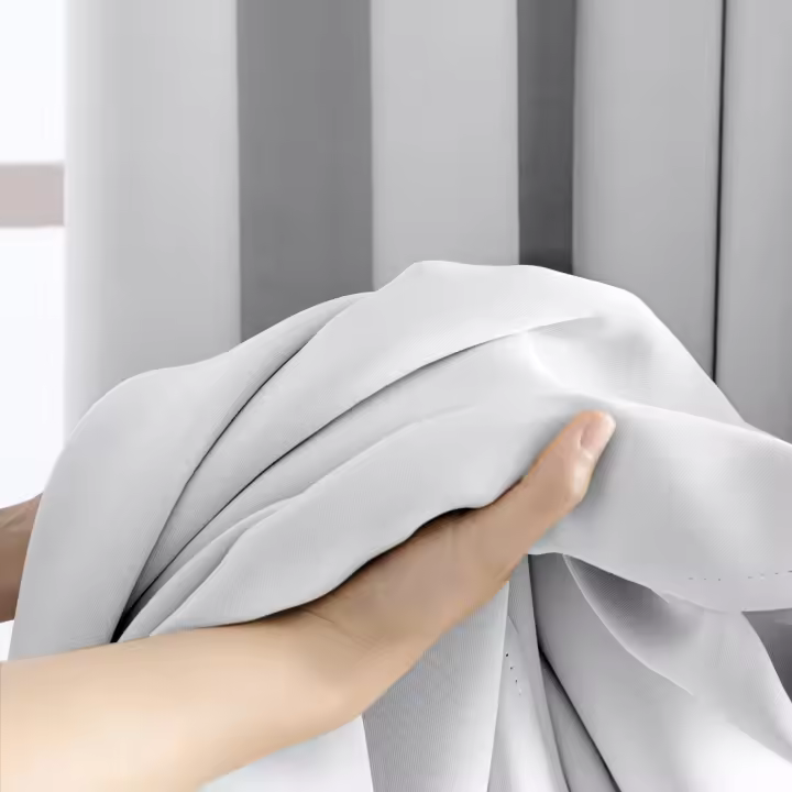 Cortinas Modernas Opaquas Diseño de Cinta Enganchada 140x260 CM Aislante de Calor Termínico - 1