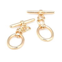 Pulsera de Tirantes Geométricos de Latón Dorado 18K Clasps para Hacer Joyería DIY - details 17