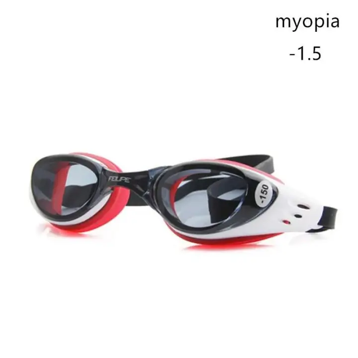 Gafas de natación graduadas de verano para mujer, gafas de buceo con dioptrías de silicona antivaho HD para miopía de hombres - 1