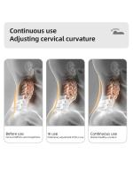 Almohada Cervical de espuma viscoelástica para dormir de lado, cojín ortopédico ergonómico para el contorno - details 3