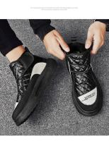 Botines de nieve informales para hombre, zapatos antideslizantes, impermeables, de felpa, al aire libre para senderismo, Invierno - details 3