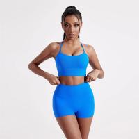 Sujetador deportivo de color liso con forma de Y para mujer, top suave y ajustado, entrenamiento integral, trotar, gimnasio, yoga, ropa interior con almohadilla para el pecho - details 4