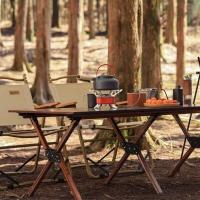 Mini estufa plegable de gas para acampar, cuadrada, portátil, para exteriores, utensilios de cocina ultraligeros, equipo de montañismo - details 7