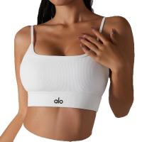 Alo yoga ropa de yoga chaleco mujer fies deporte correr sujetador conjunto espalda belleza correas lencería entrenamiento top - details 0
