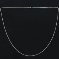 Cadena de joyería para mujer, collar de acero inoxidable "O", plateado, 2 mm de ancho, 65 cm de largo - details 1