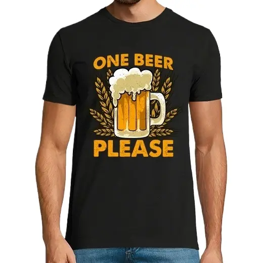 Cerveza Por Favor Humor Cervezas Beer Frase En Inglés Alcohol Camisetas CERVEZA,Pack Regalo Camiseta Personalizada - 1