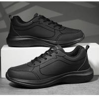 Zapatillas de deporte de cuero de alta calidad para hombre, zapatos informales impermeables, zapatillas ligeras para correr al aire libre, Tenis deportivos, zapatos planos masculinos - details 24