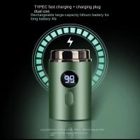 Maquinilla de afeitar para hombres, maquinilla de afeitar eléctrica recargable con pantalla digital en forma de C, mini viaje portátil inteligente. - details 3