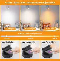 Aplique de pared magnético Lámpara de escritorio LED Control remoto 3 colores regulable 360 °     Luz nocturna de cabecera de dormitorio recargable por USB giratoria - details 2