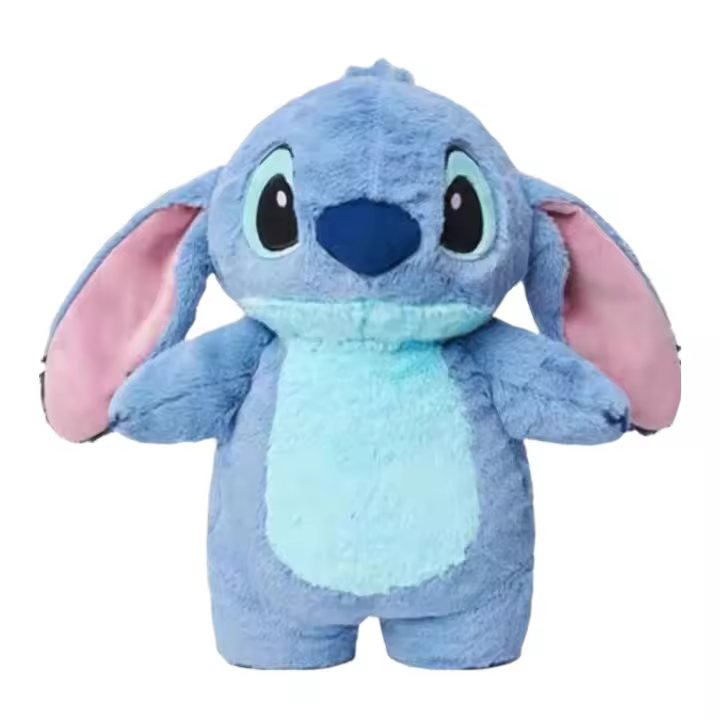 Stitch Home Bolsa de Agua Caliente 500ml Suave Almohadilla Térmica de Invierno para Manos y Pies con Caparazón de Peluche para Calentamiento Rápido,... - 1
