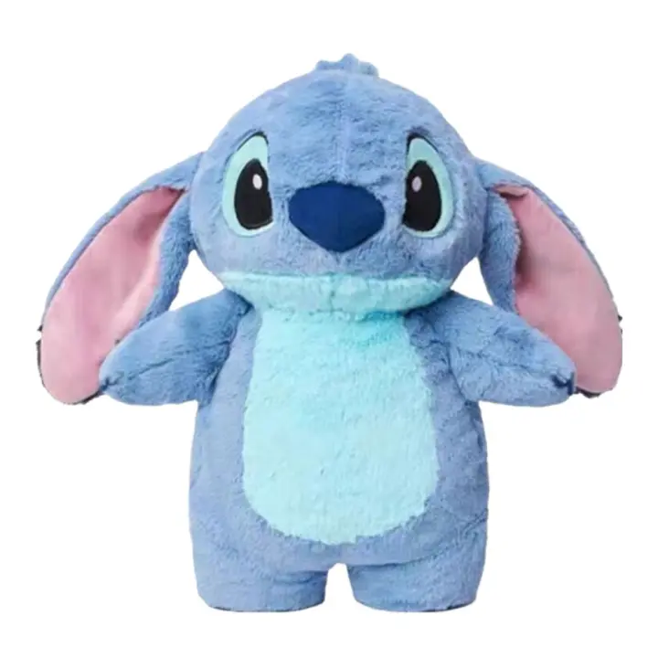Stitch Home Bolsa de Agua Caliente 500ml Suave Almohadilla Térmica de Invierno para Manos y Pies con Caparazón de Peluche para Calentamiento Rápido,... - 1