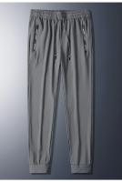 Pantalones de Seda Helada de Verano para Hombre Ropa de Trabajo de Estilo Holgado - details 13
