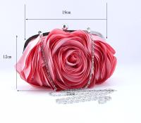 Bolso de mano de flores a la moda para mujer, cartera de mano para boda, bolso de mano para vestido de noche, Cartera de fiesta, bolso de hombro con cadena - details 0