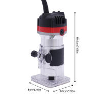 Enrutador, Enrutador de 6,35 mm (1/4 de pulgada) Recortadora manual eléctrica Fresa de bordes Fresa de madera 800 W para cortadores de madera, ranuras de madera, hecho a mano - details 2