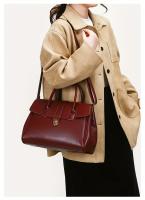 Bolso Cuadrado de Lujo Ligero Retro para Mujer Gran Capacidad con Hebilla - details 3
