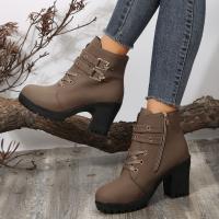 botas de tacón alto para mujer botas martin casuales zapatos - details 5
