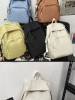 Mochila informal de gran capacidad para hombre y mujer, morral Universal para ordenador, 14 pulgadas, Color sólido - details 9