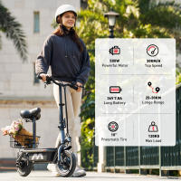 iScooter F2 Patinete Eléctrico Plegable para Adultos con Asiento 30KM/H 500W Tablas de Skate - details 1