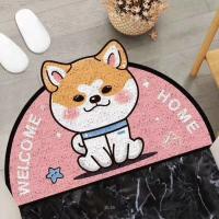 Alfombra antideslizante de dibujos animados para puerta de entrada, Felpudo con lazo de alambre para quitar el polvo, ideal para pasillo, cocina y baño, novedad - details 13
