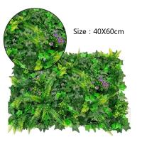 40 * 60 cm planta pared fondo flor hierba césped artificial panel de boda valla decoración verde - details 5